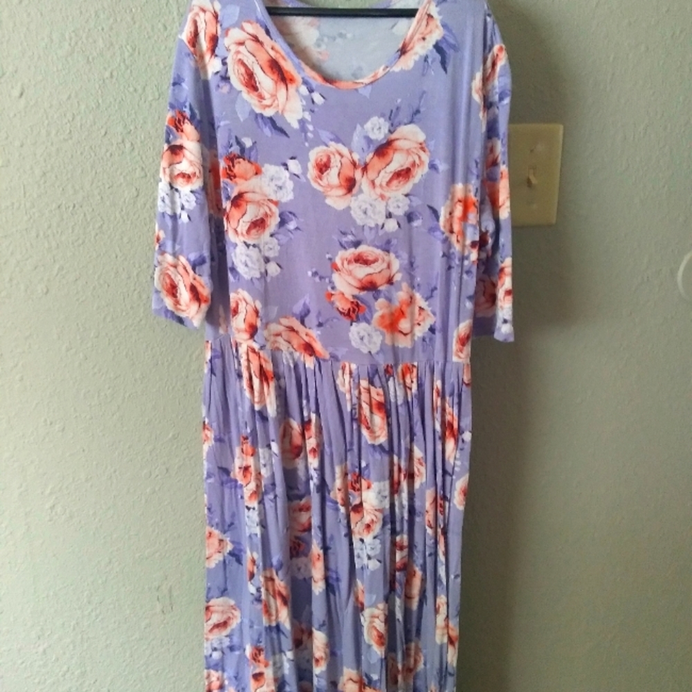 Mid length flower dress